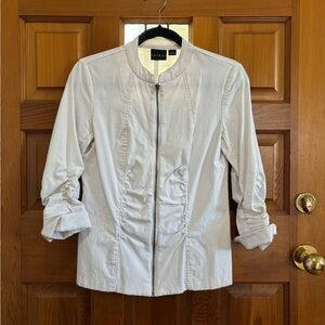 Tribal Women's White Zip-Up Blazer